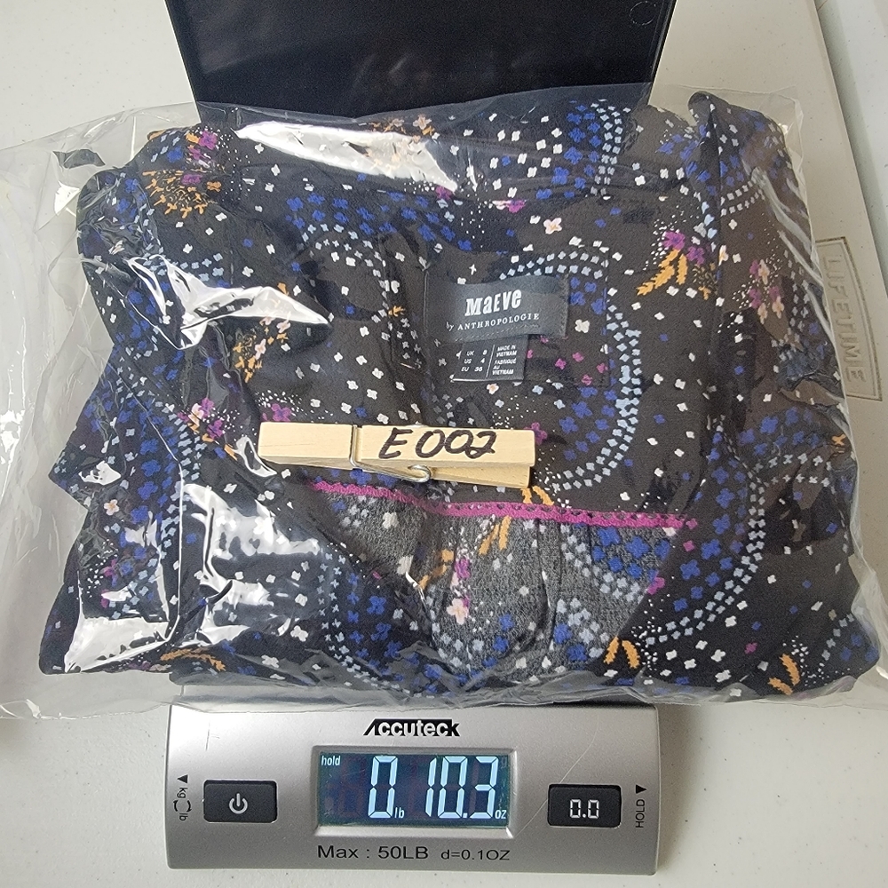 Maeve Anthropologie Gianna Tunic Dress Star‎ Print Pockets Sz 4 - Picture 11 of 11